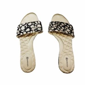 Black and Gold Birdies Sandals